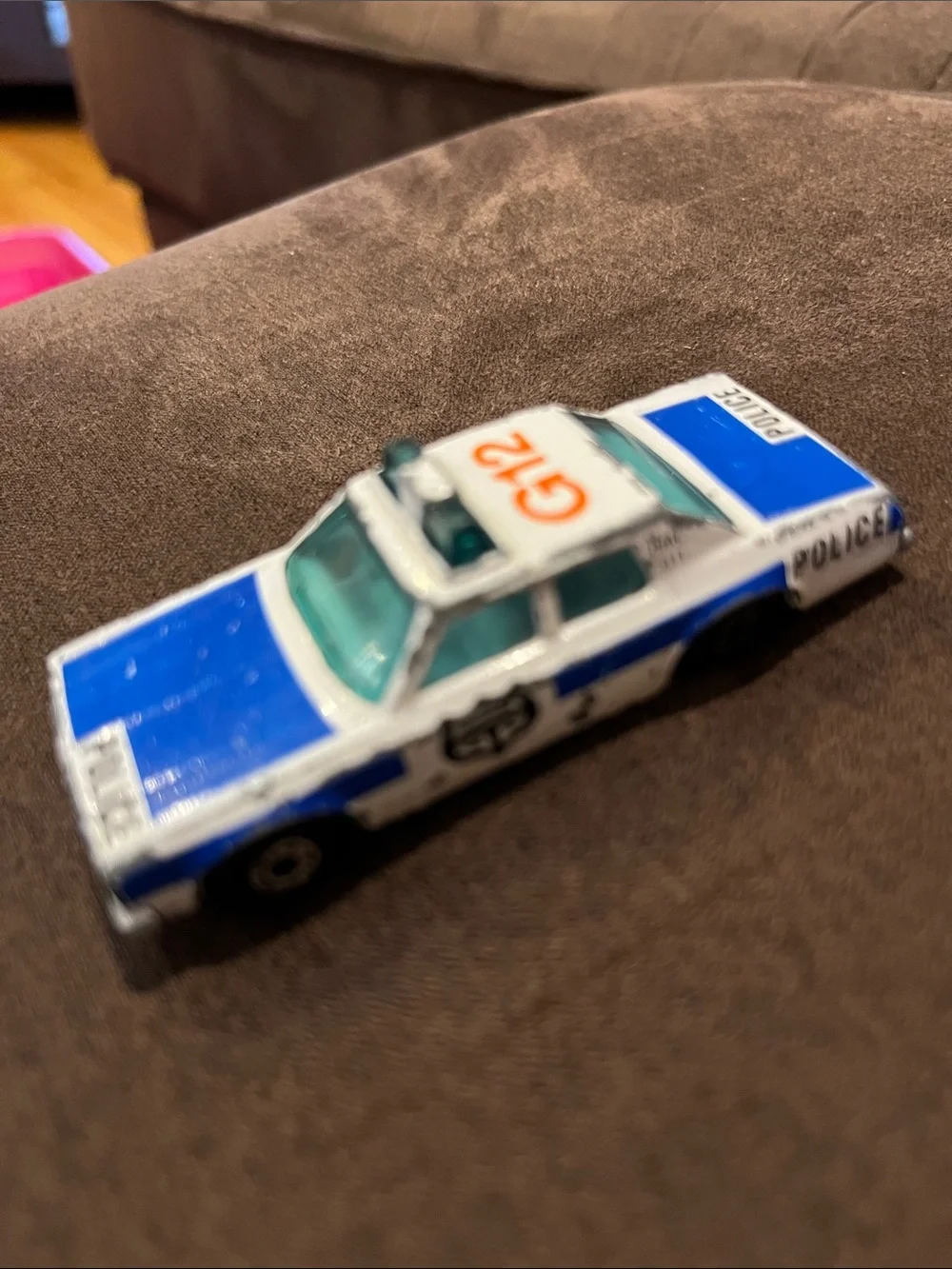 Die-Cast Kids Toy Police Car Set - Blue, White, Green
